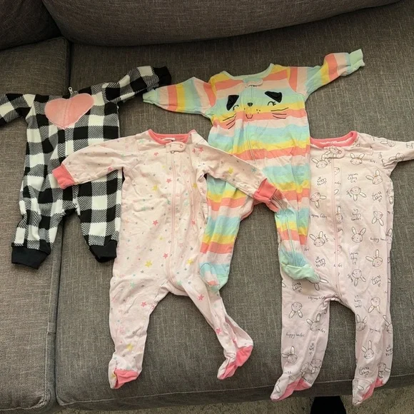 3 month baby footed sleeper pajama bundle - Picture 1 of 13